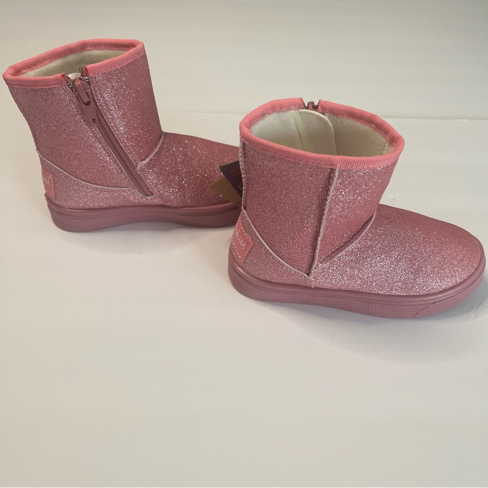 Oomphies Toddler Girls Pink Boots Glitter Size 8 New In Box - Picture 5 of 9